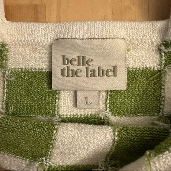 Belle the Label knit top in Wasabi - Picture 2 of 4